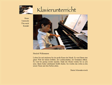 Tablet Screenshot of professioneller-klavierunterricht.de